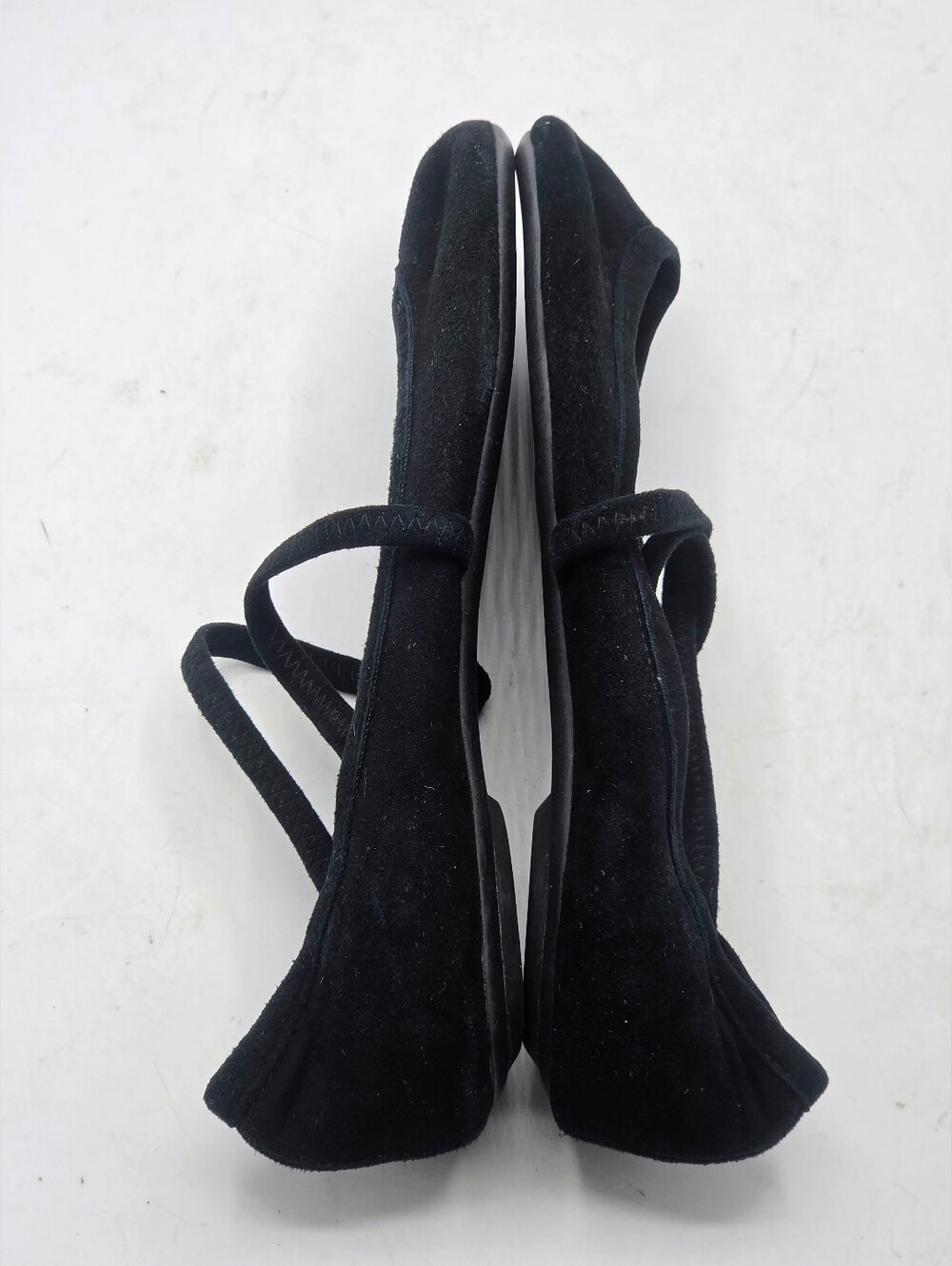 Jeffrey Campbell XSTER Black Suede Ballet Flats Cross Strap Mary Jane Womens 7.5 - Picture 10 of 16